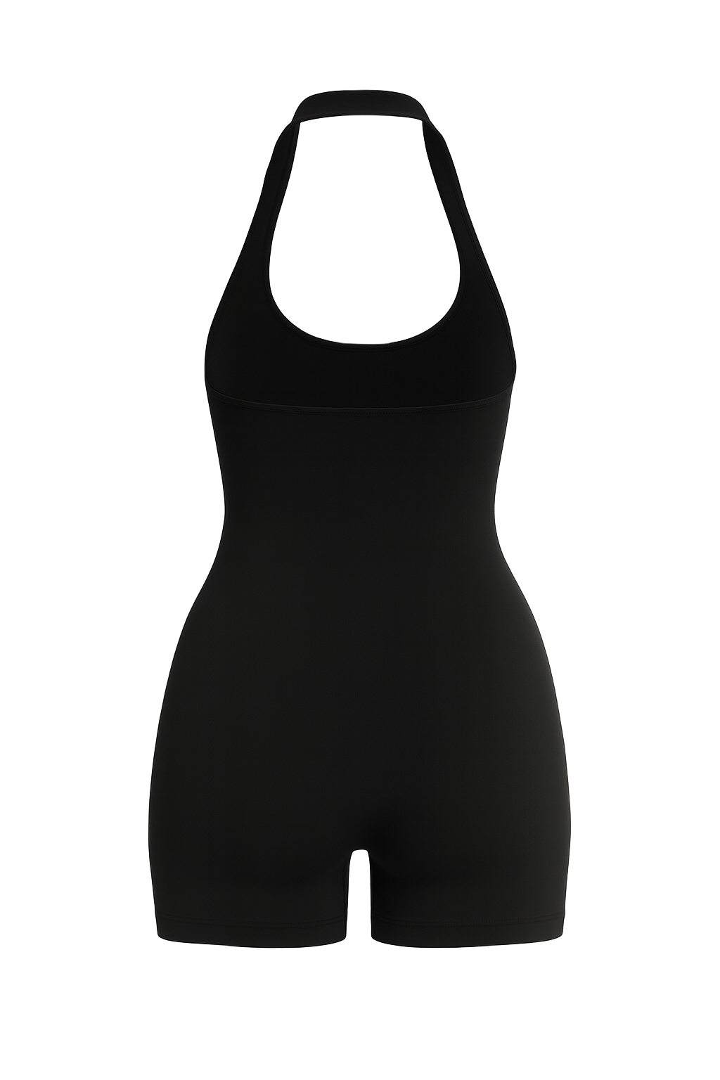 Halter Cutout Back Romper - back
