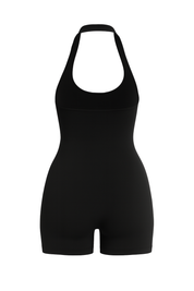 Halter Cutout Back Romper - back