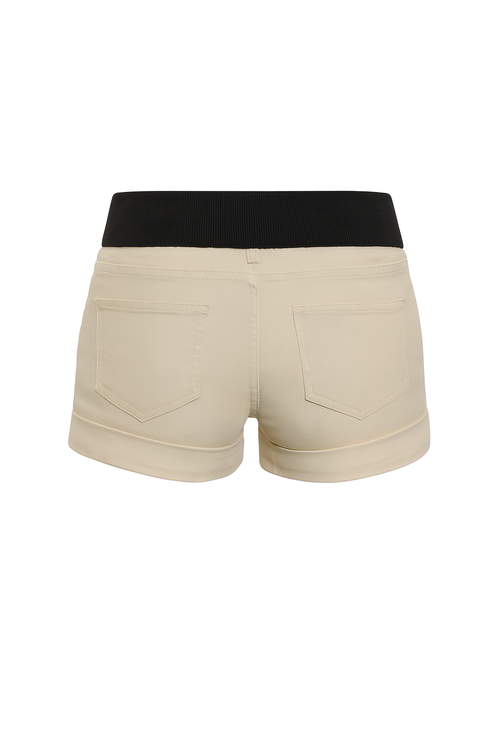 Belted High Waist Shorts - back