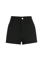 High Waist Slim Shorts - front