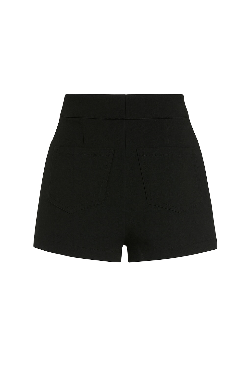 High Waist Slim Shorts - back