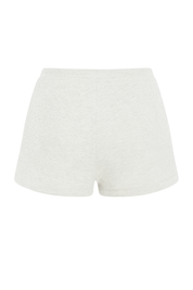 Cozy Drawstring Shorts - Light Grey - back