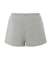 Cozy Drawstring Shorts - Heather Grey - back