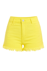 Casual Fit Shorts - Bright Yellow