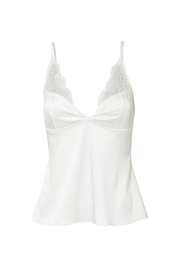 Lace Trim Satin Cami - front