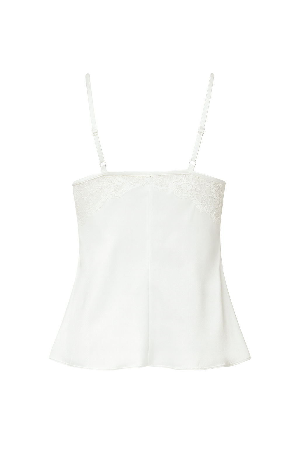 Lace Trim Satin Cami - back
