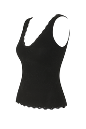 Lace Trim V-Neck Tank - side