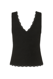 Lace Trim V-Neck Tank - back