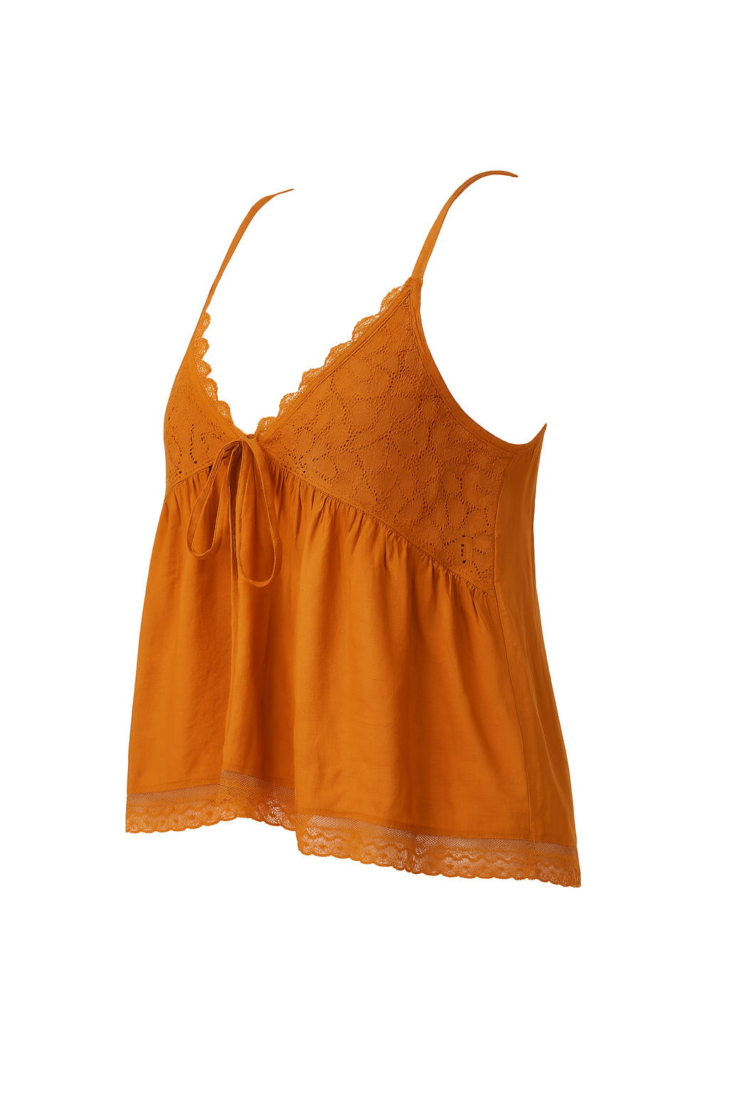 Ribbed Knit Top - Rust - side