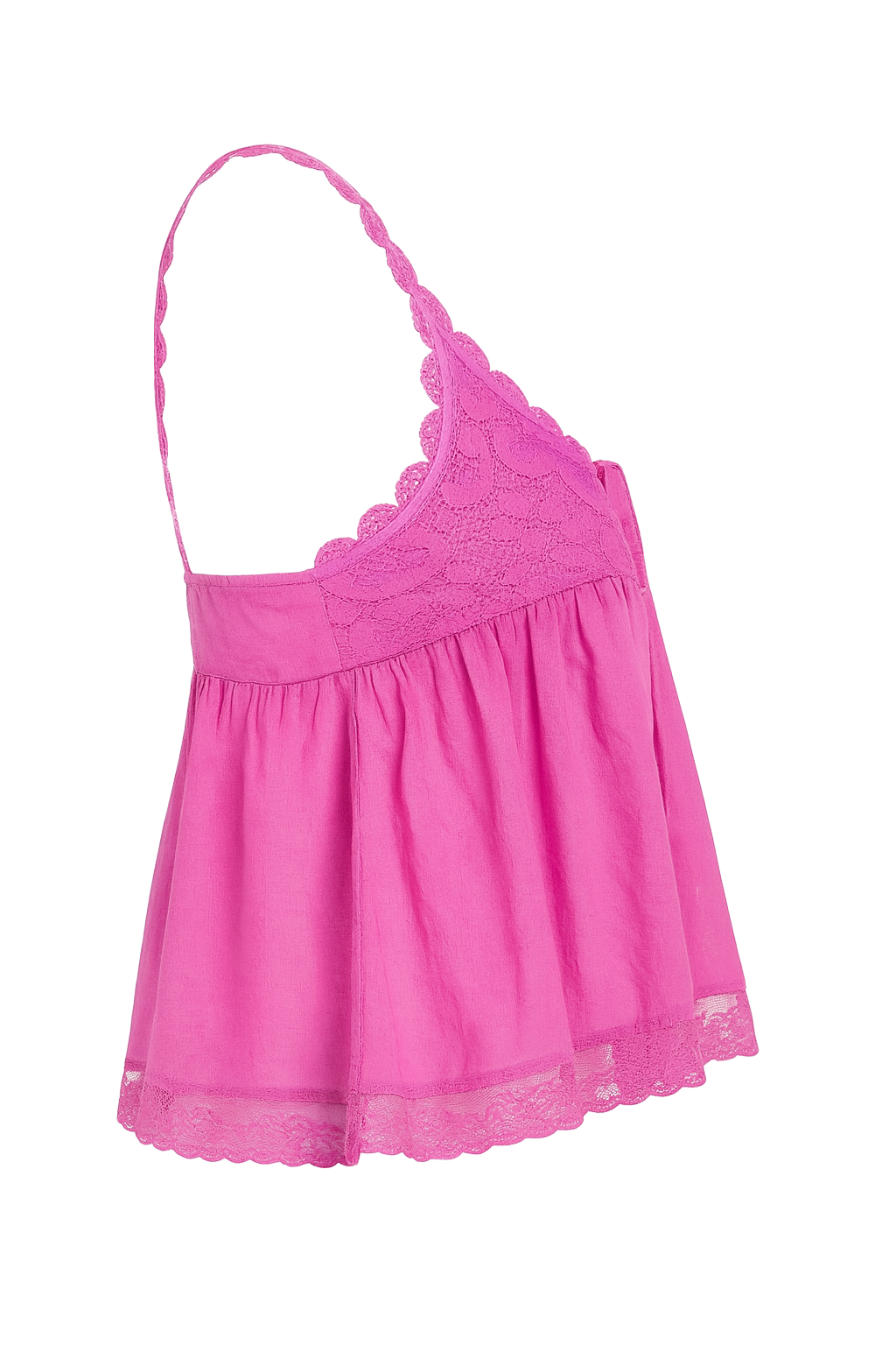 Ribbed Knit Top - Pink - side