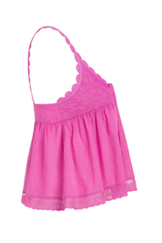 Ribbed Knit Top - Pink - side