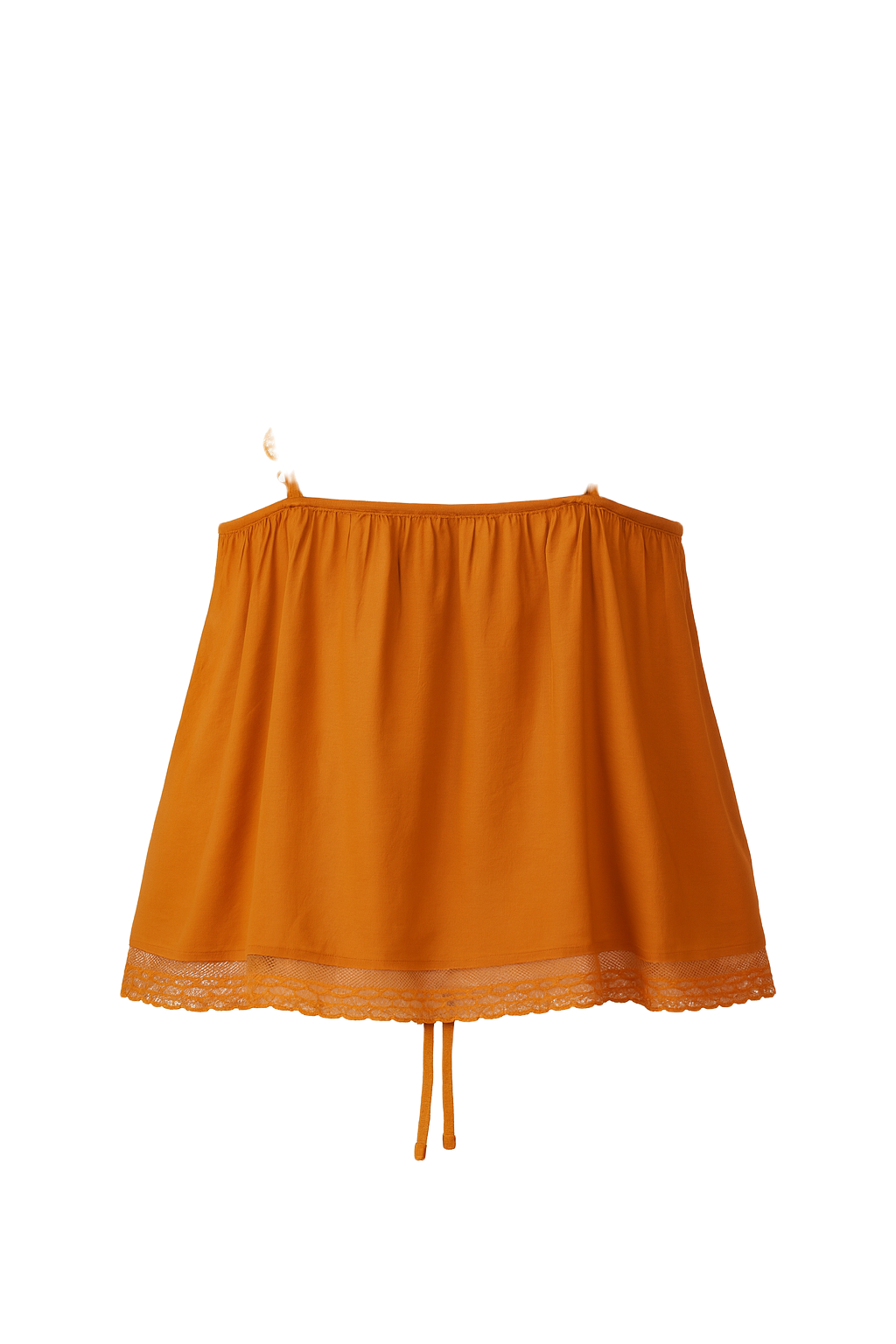 Ribbed Knit Top - Rust - back