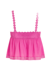 Ribbed Knit Top - Pink - back