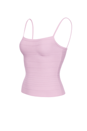 Ribbed Bustier Cami - Lavender - side