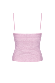 Ribbed Bustier Cami - Lavender - back