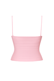 Ribbed Square Neck Cami - back