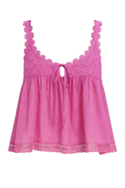 Ribbed Knit Top - Pink - front